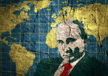 yaklaşık - 2016: Devlet Başkanı Putin bir portre çizimi