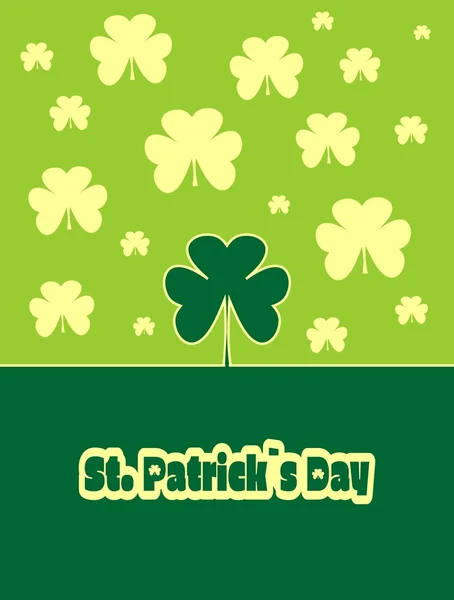 St. Patrick's Day greeting. Vector illustration — Stock Vector