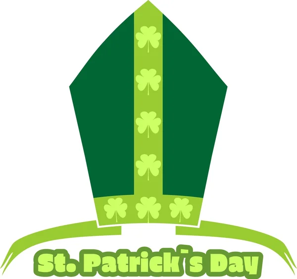 St Patrick's Day hälsning. Vektor illustration — Stock vektor