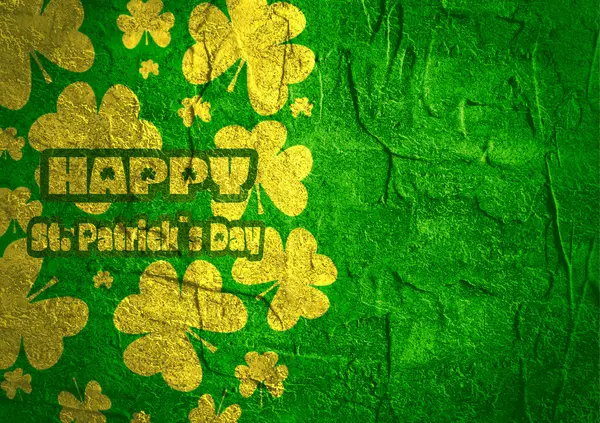 St. Patricks dag Hälsning. — Stockfoto