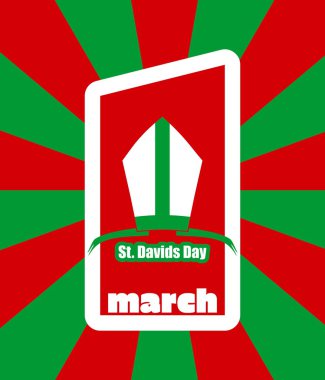 St David'ın gün tebrik kartı şablonu