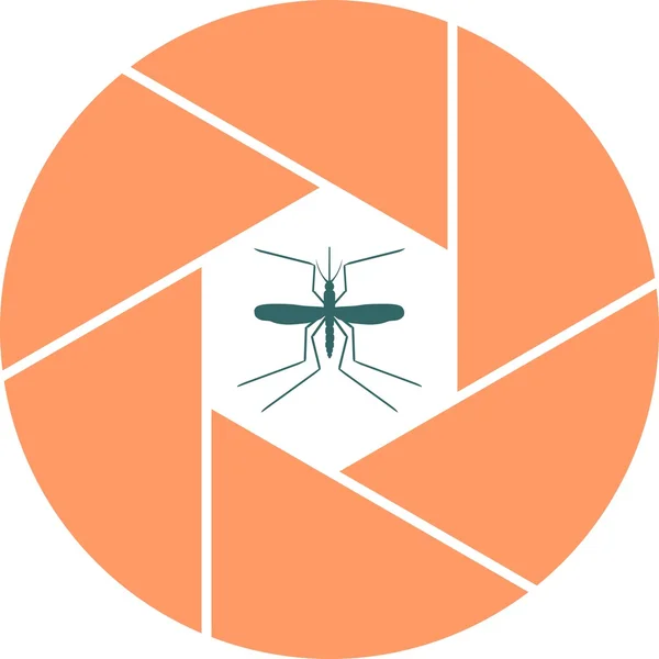 Mosquito en abertura — Archivo Imágenes Vectoriales