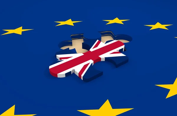 İngiltere Avrupa Birliği 'nin göreceli imajından çıktı — Stok fotoğraf