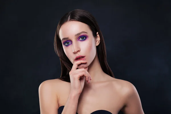 Sexy glamouröse Mode Modell Frau — Stockfoto