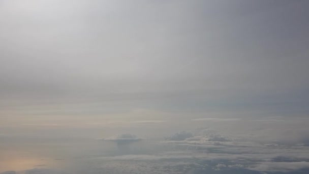 Hermoso Cielo Con Sol Con Nubes Fondo — Vídeos de Stock