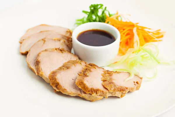 맛 있는 돼지 고기. 레스토랑 음식 — 스톡 사진