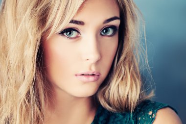 Tatlı kız. Güzel yüz