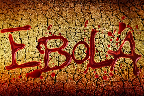 Slovo Ebola grunge pozadí — Stock fotografie