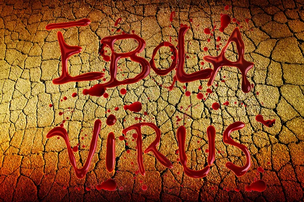 Wirus Ebola słowa ponad tło grunge — Zdjęcie stockowe