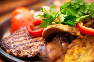 Meksika yemekleri mega ızgara tava