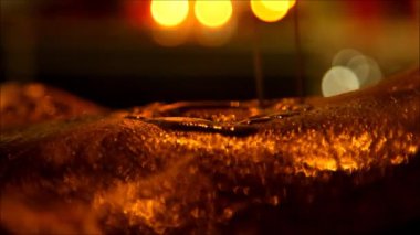 Spa yaşlarından fırçalayın vücut parçaları çikolata ve kahve ile