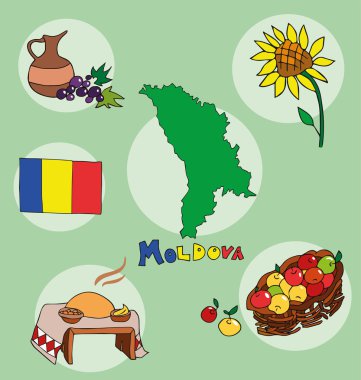 Ulusal profil moldova Coğrafi haritalar kümesi