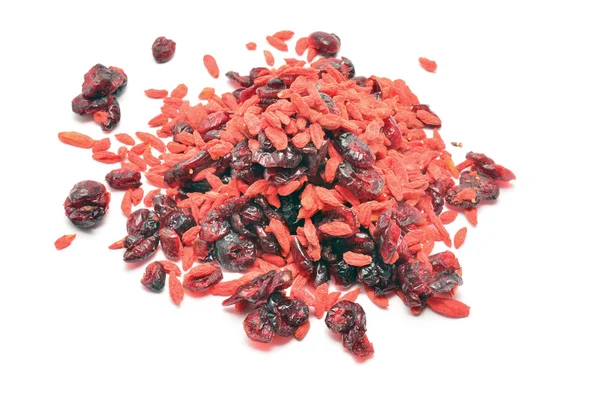 Goji berries and cowberry — Zdjęcie stockowe
