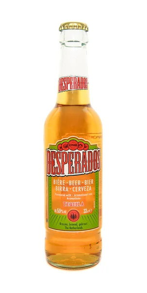 Desperados bira izole — Stok fotoğraf