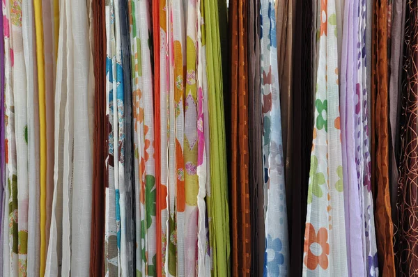 Têxteis coloridos — Fotografia de Stock