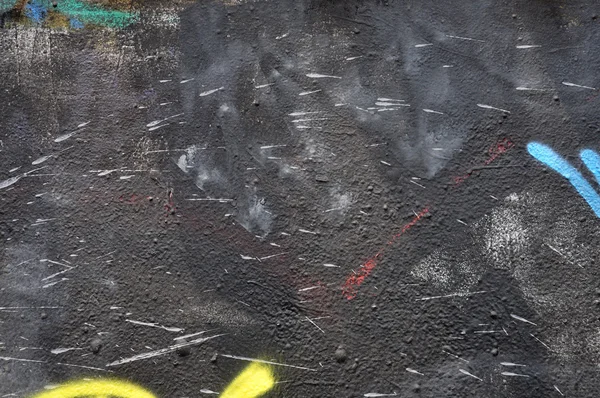 페인트 얼룩이 검은 벽 — 스톡 사진