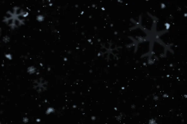 Śniegiem zimna noc — Zdjęcie stockowe