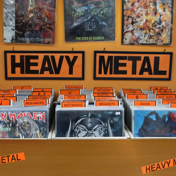 Heavy-Metal-Schallplatten lizenzfreie Stockbilder