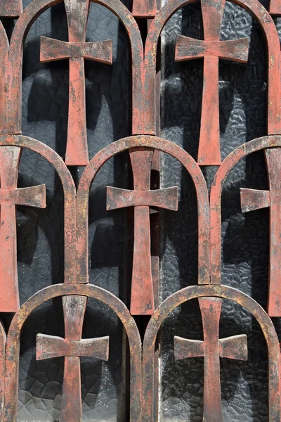 Rusty cross pattern — Stock Photo, Image