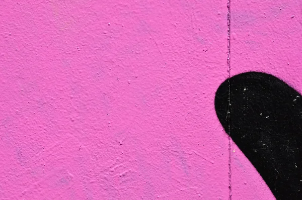 Μαύρο ροζ τοίχο σχήματος — Φωτογραφία Αρχείου