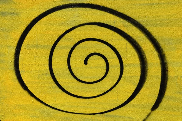 Espiral pintada en aerosol — Foto de Stock