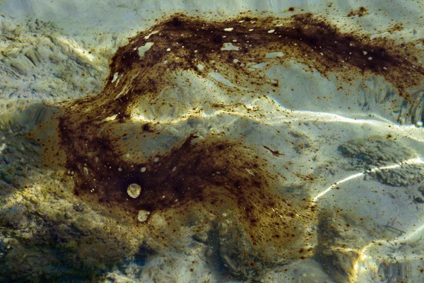 Teer olie zee — Stockfoto