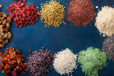 Çeşitli sağlıklı superfoods
