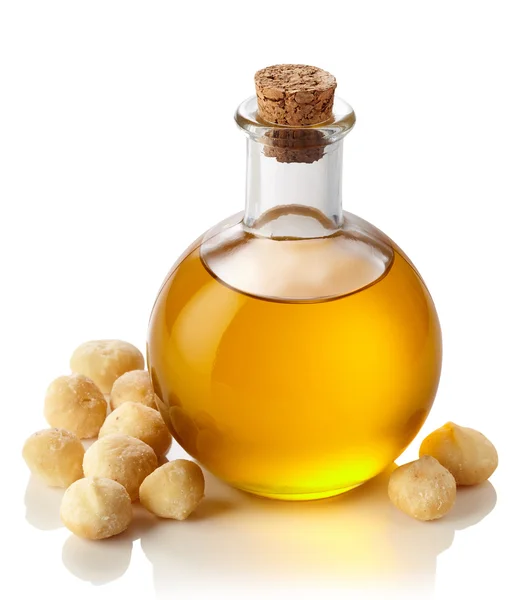 Macadamia nut oil — Stock Photo, Image