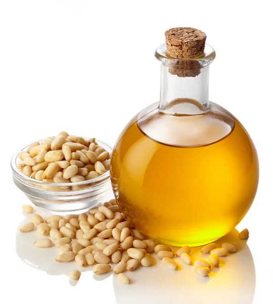 Pine nut oil — Stock Photo, Image