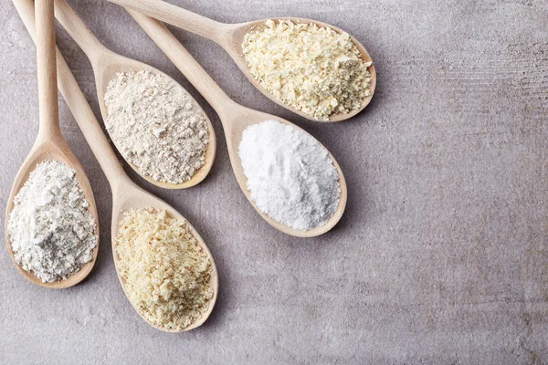Various gluten free flour — Stock Photo, Image