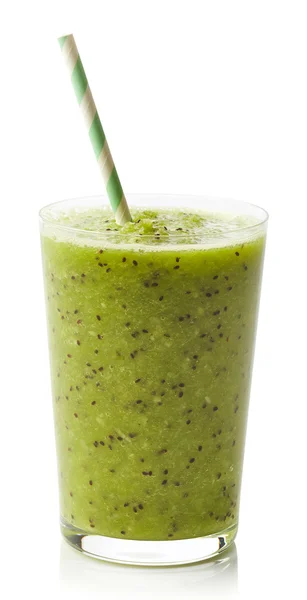 Glass of kiwi smoothie — Stock Photo, Image