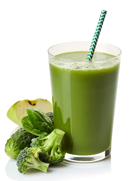 Fresh green vegetable juice — Stock Photo, Image