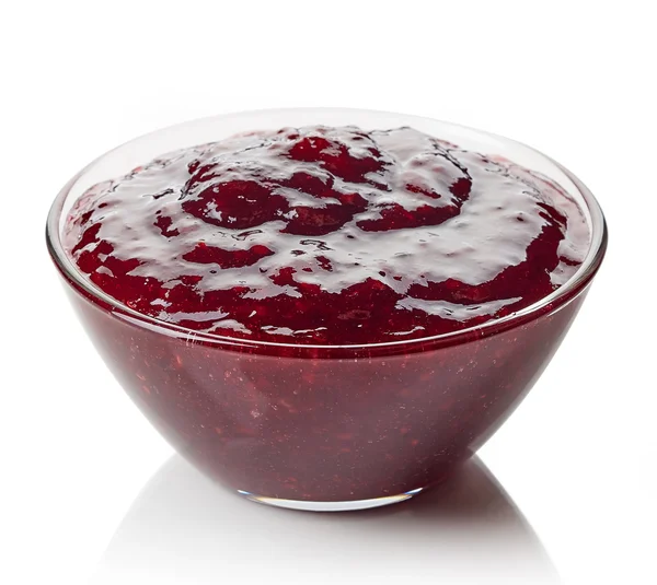 Bowl of wild berry jam — Stock Photo, Image