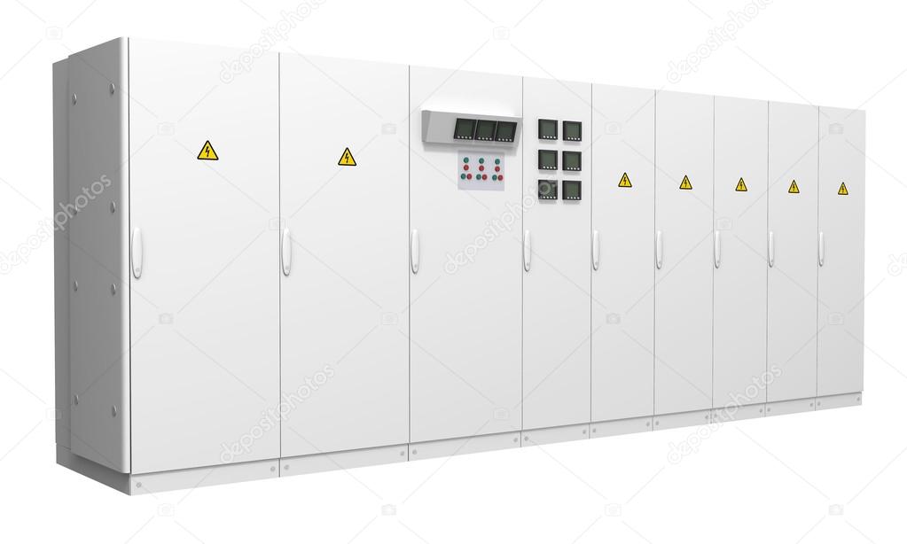 Switchboard isolated on white background