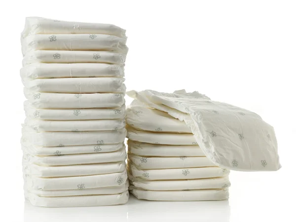 Stack of diapers — Stock Photo, Image