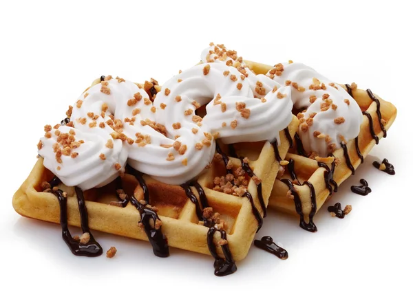 Belgian waffles — Stock Photo, Image