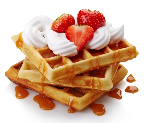 Belgian waffles — Stock Photo, Image