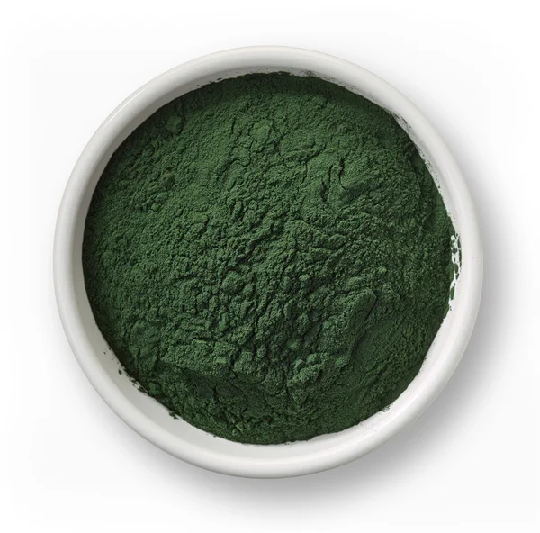 Espirulina em pó de algas — Fotografia de Stock