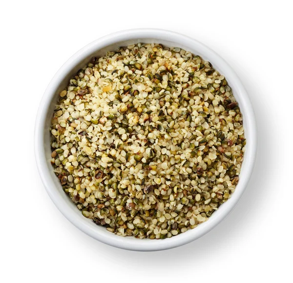 Shelled hemp seeds — Stock Photo, Image