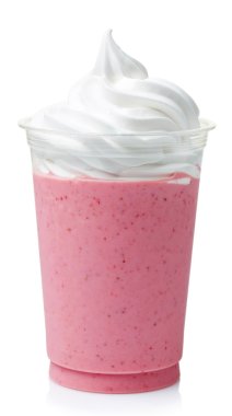 Strawberry milkshake clipart