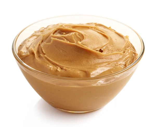 Bowl of peanut butter — Stock Photo, Image