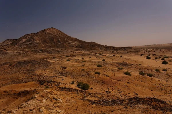 Westelijke Sahara lanscape nachts — Stockfoto