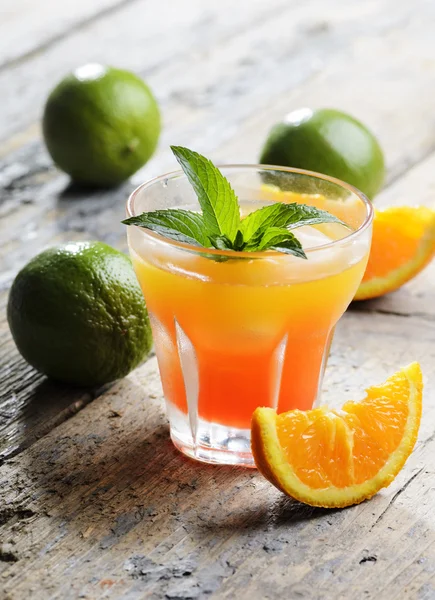 Cocktail on wooden table — Stock Photo, Image