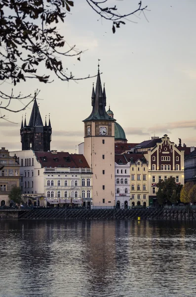 Praga Vista Desde Río Moldava — Foto de Stock