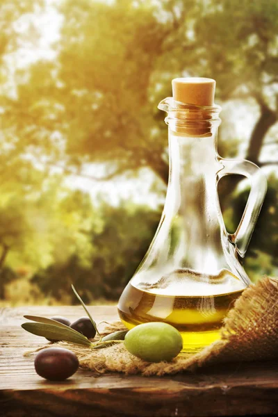 Olive Oil bottle — Stock Photo, Image