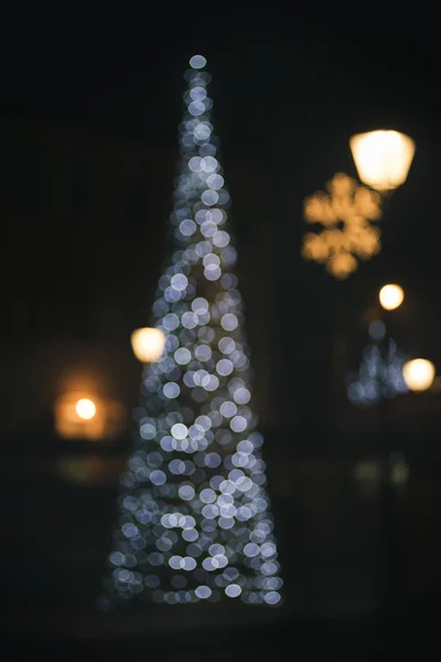 Karácsonyi fények bokeh — Stock Fotó