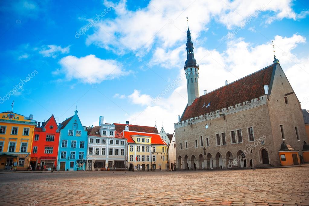 Very beautiful old Town Hall Square