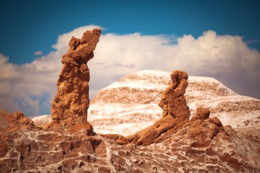 Tuz heykeller olduğunu Moon Valley güzel jeolojik oluşumu