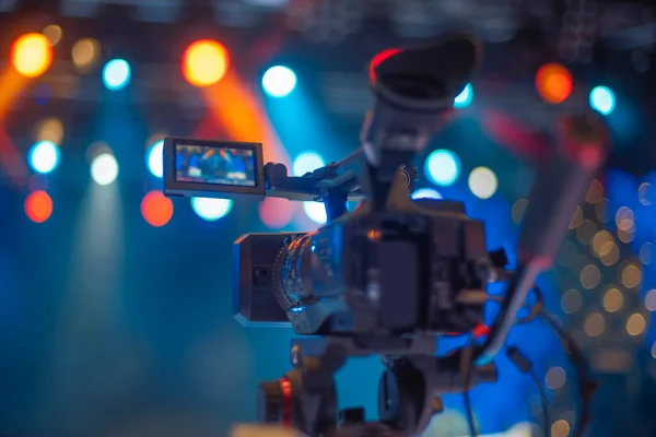 Studio Camera Concert Television Shooting — Stock Photo, Image