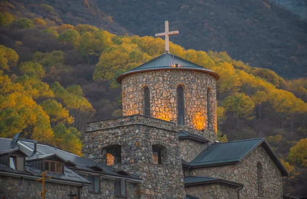 Monasterio Fiagdon Las Montañas Del Cáucaso Rusia — Foto de Stock